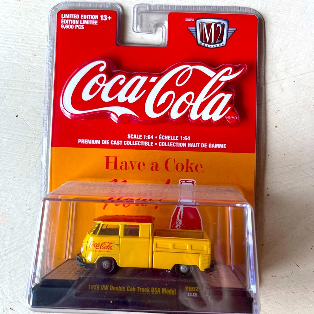 Collectible toy VW truck Coca Cola